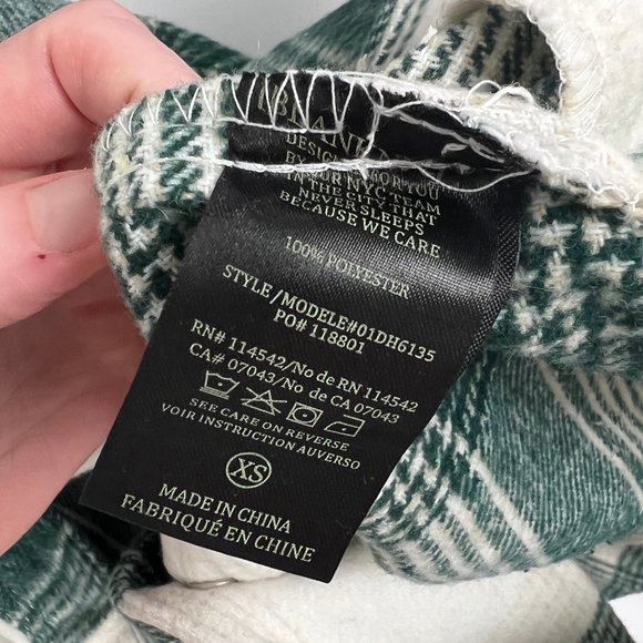 New Anthropologie BlankNYC Long Shacket Belted Plaid Coat Shirt Jacket Oversized - Picture 5 of 10